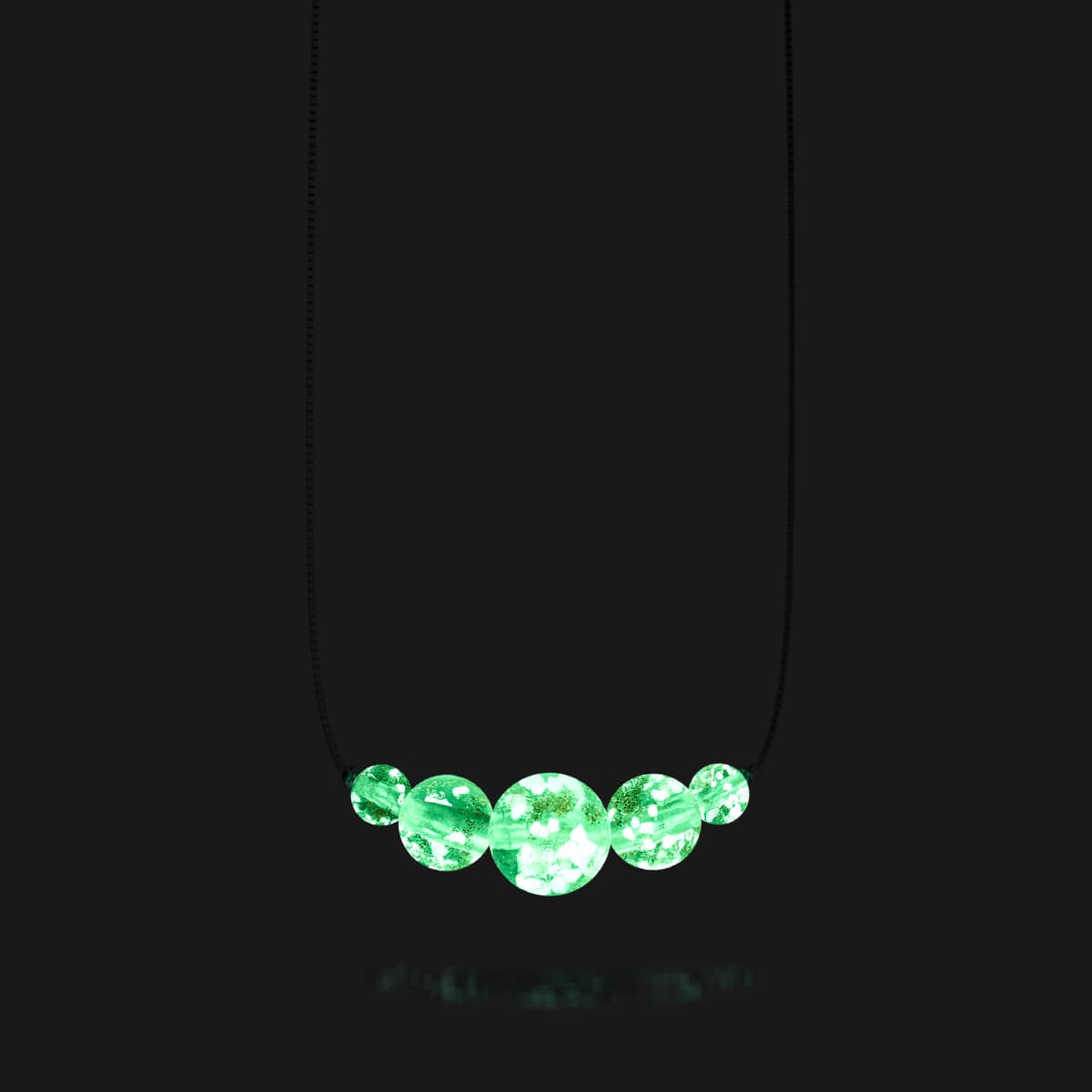 Rosewater | .925 Sterling Silver | Firefly Glass Infinity Clasp Necklace